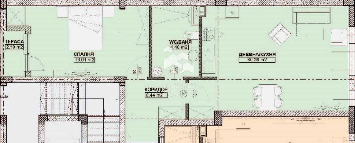 Двустаен апартамент с АКТ 15 в кв. Дианабад - 0