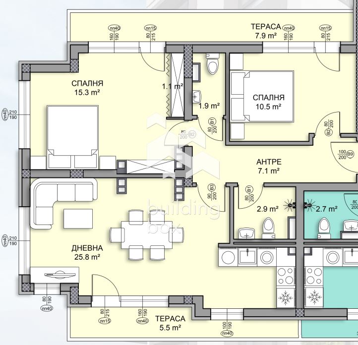 Тристаен в Дървеница - 0