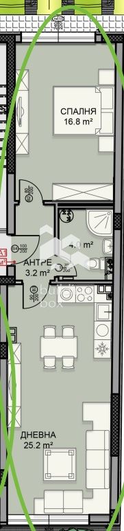 Двустаен в Дървеница - 0