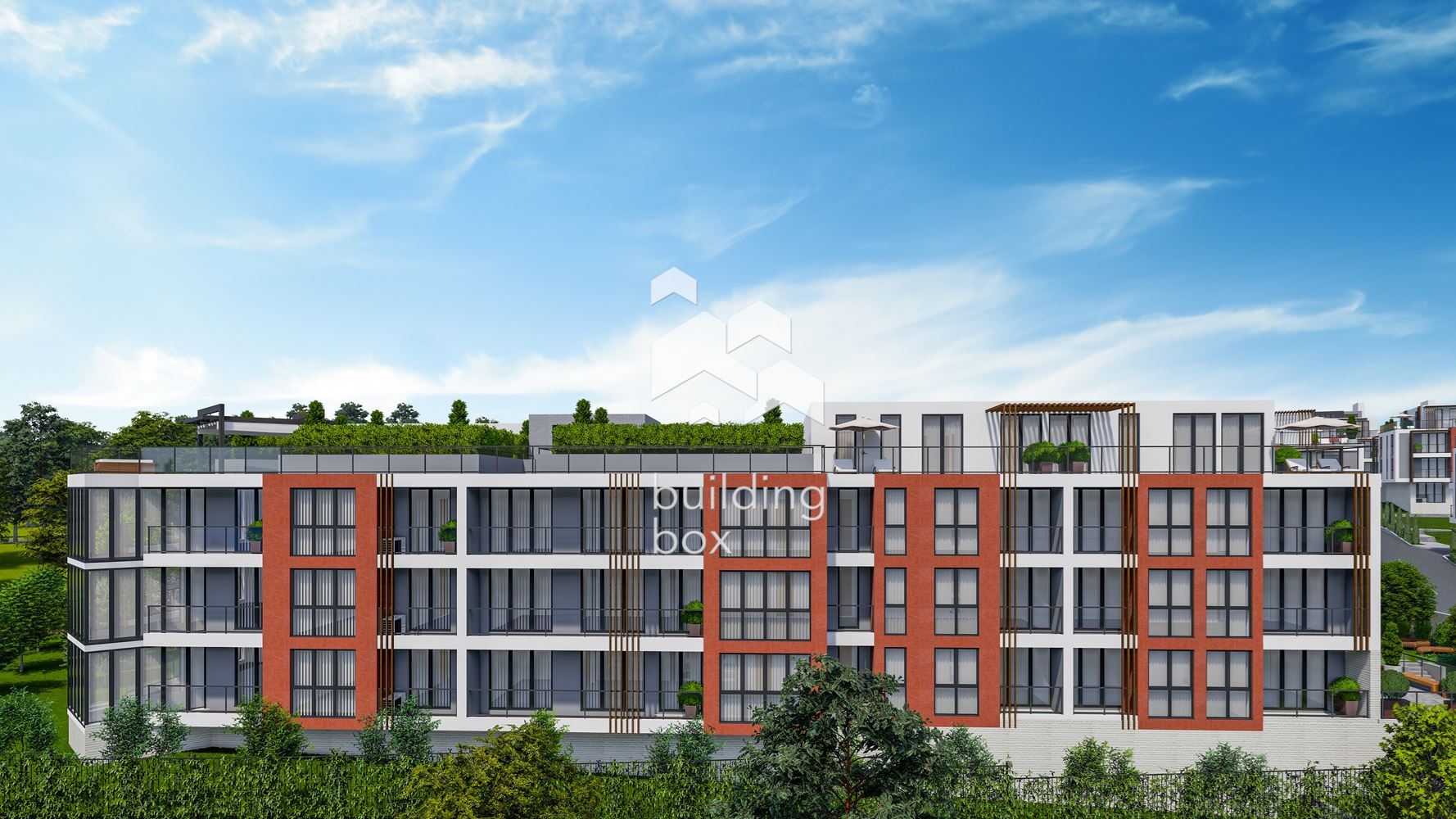 Четиристаен апартамент със 70 кв.м. дневна в затворен комплекс в парк с морска панорама - 0