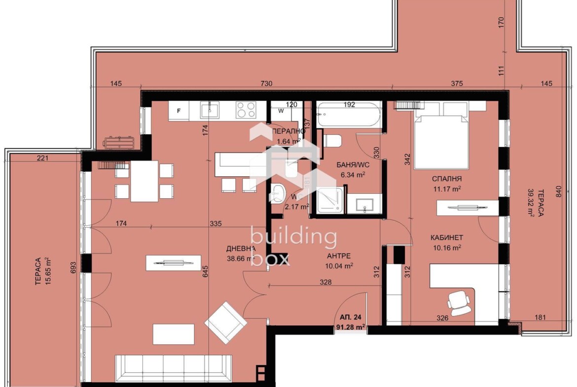 Двустаен апартамент в затворен комплекс в парк с морска панорама - 0