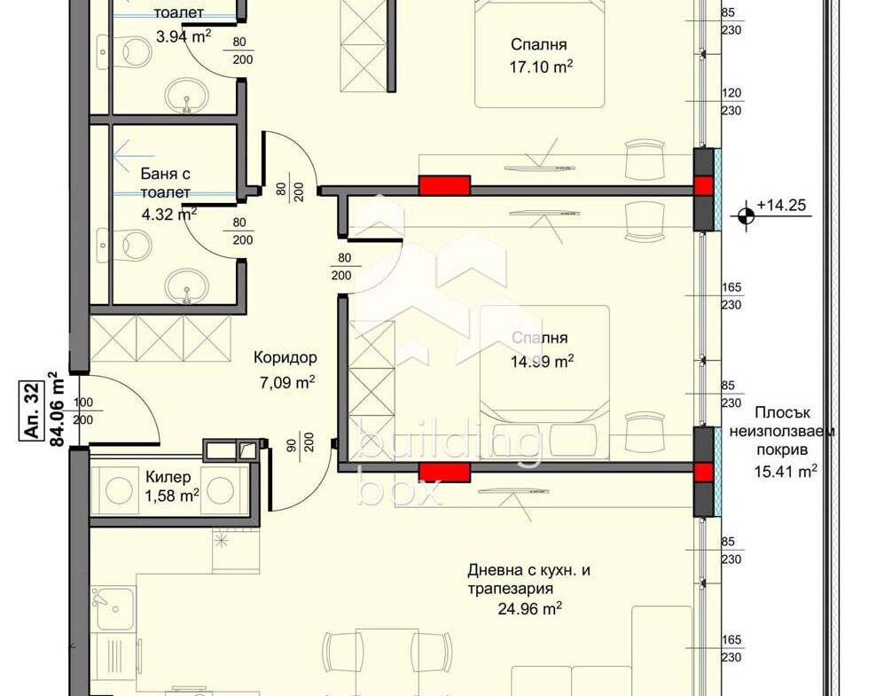 Тристаен апартамент в новострояща се сграда - 0