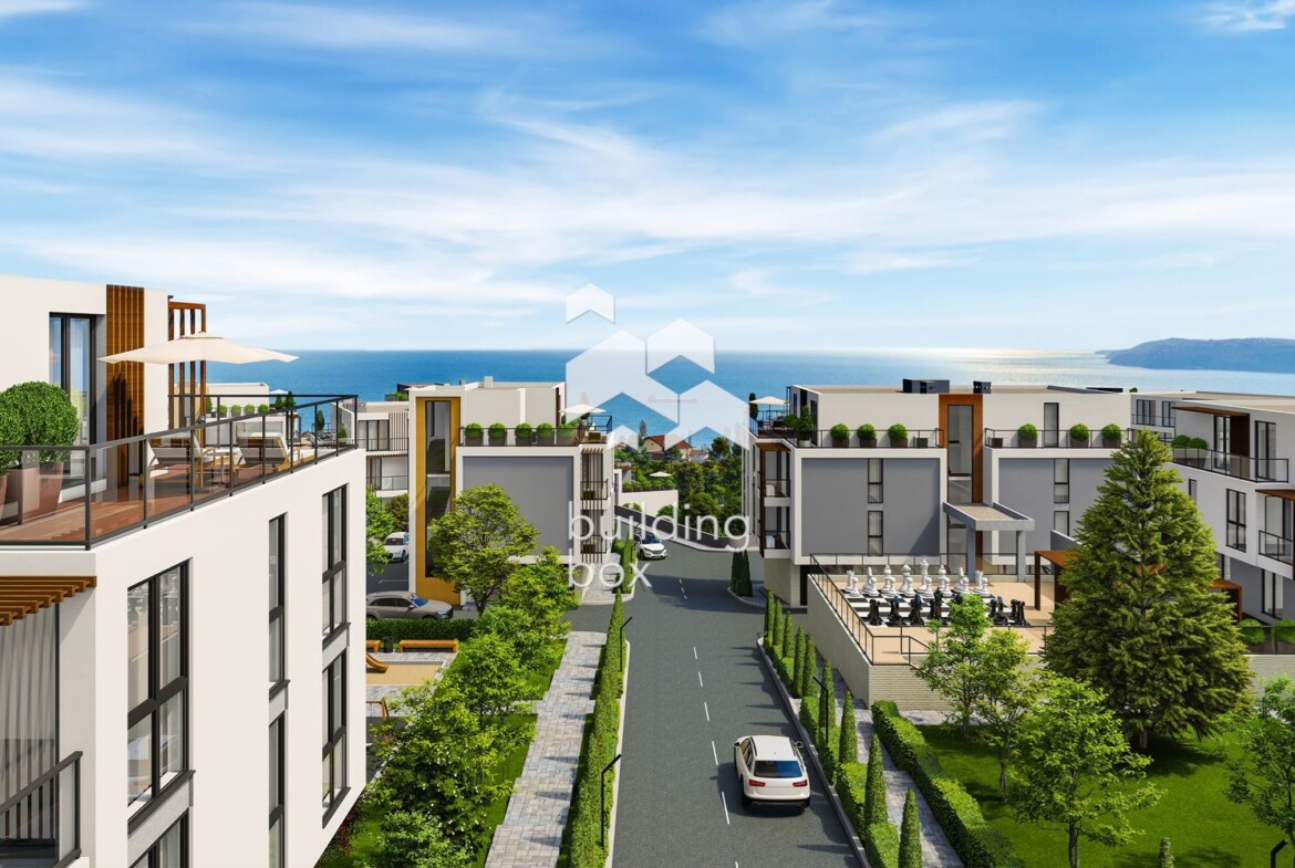 Двустаен апартамент в затворен комплекс в парк с морска панорама - 0