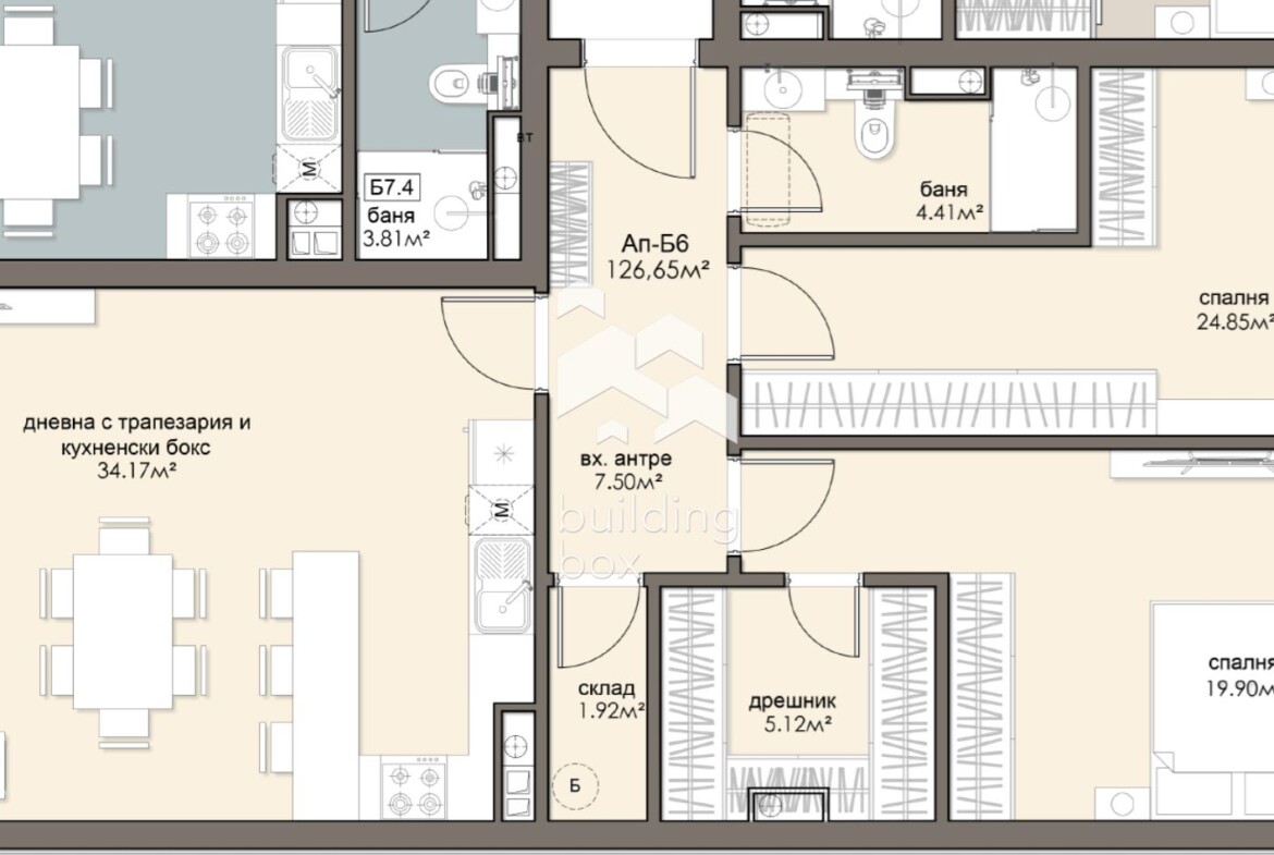 Огромен тристаен апартамент в ж.к. Люлин 5 - 0