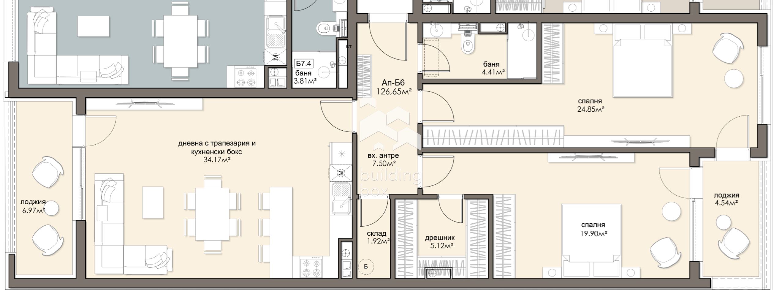 Огромен тристаен апартамент в ж.к. Люлин 5 - 0