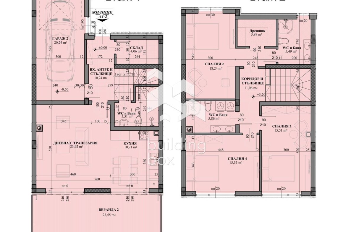 Двуетажна къща с 3 спални в затворен комплекс тип "Town House" - 0
