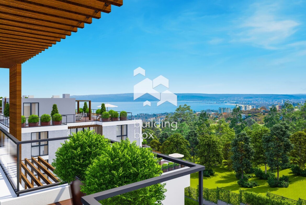 Двустаен апартамент в затворен комплекс в парк с морска панорама - 0