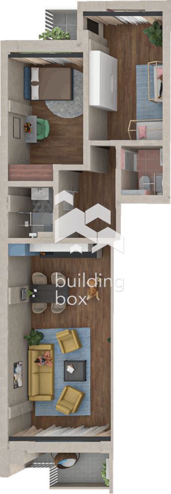 Тристаен апартамент - кв. Христо Смирненски - 0