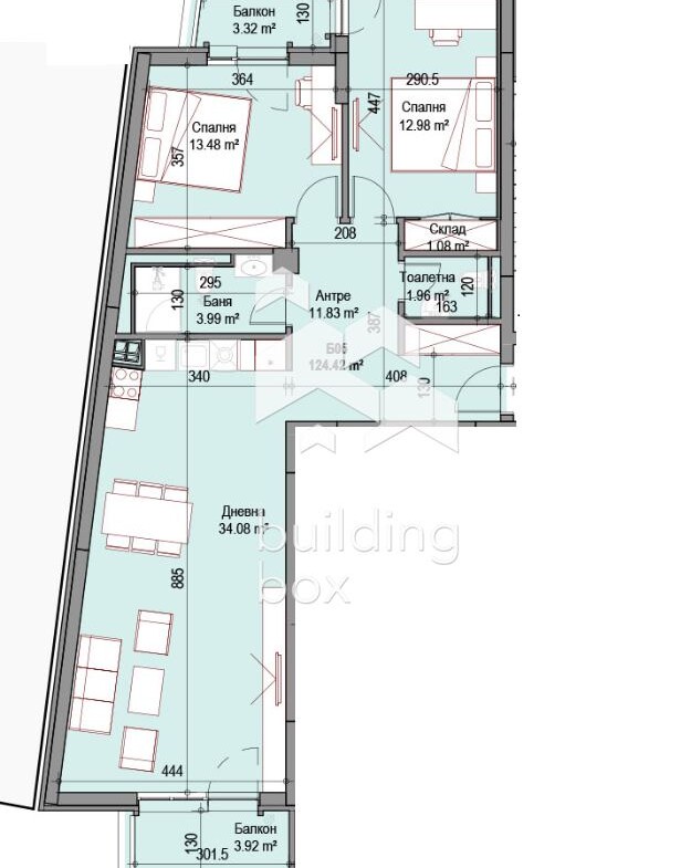 Тристаен апартамент в ж.к. Оборище - 0