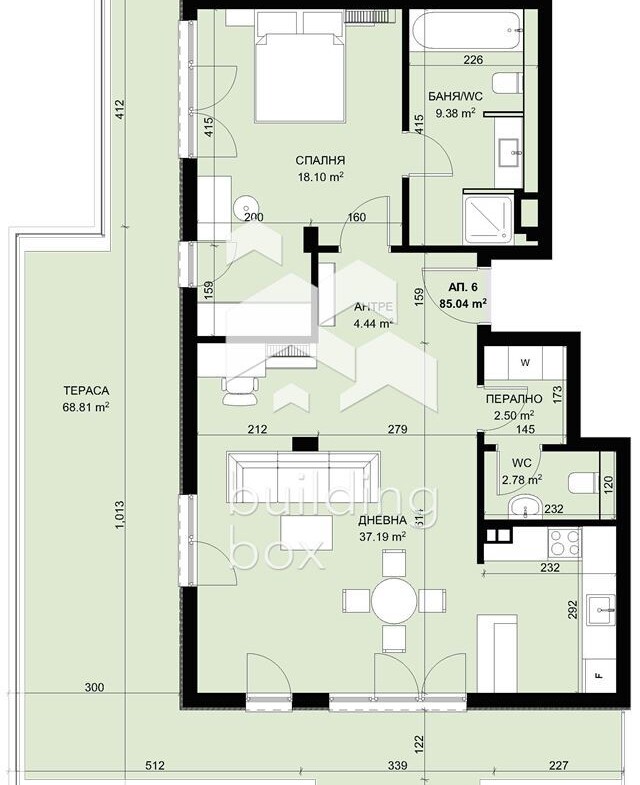 Двустаен апартамент в затворен комплекс в парк с морска панорама - 0