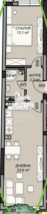 Двустаен в Дървеница - 0