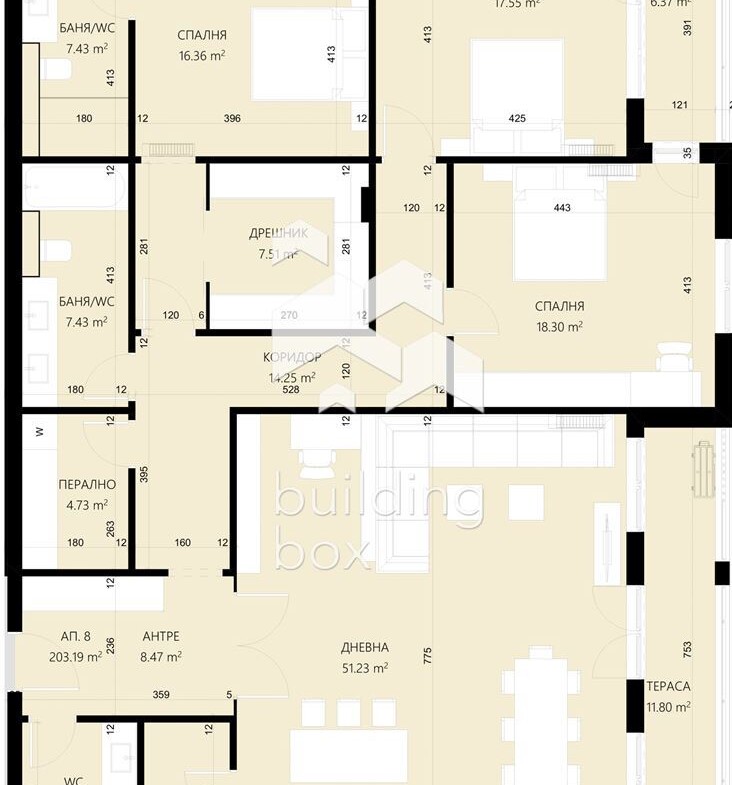 Четиристаен апартамент с морска панорама - 0