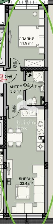 Двустаен в Дървеница - 0