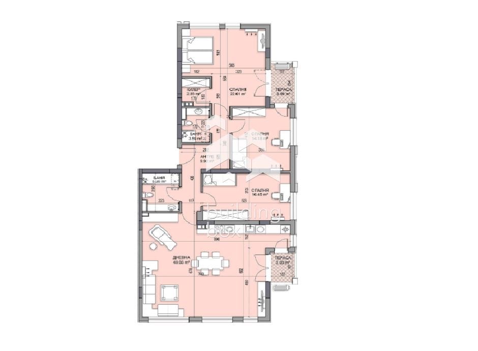 Четиристаен апартамент в нов и луксозен комплекс - кв. Гагарин. - 0