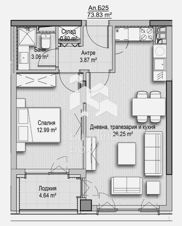 Двустаен апартамент срещу Ловен парк в кв. Витоша - 0