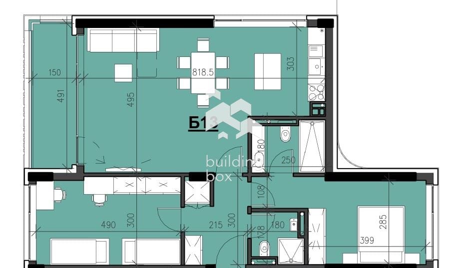 Апартамент с две спални - кв. Кършияка - 0