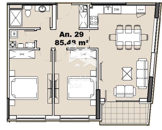 Тристаен апартамент в ж.к. Княжево - 0