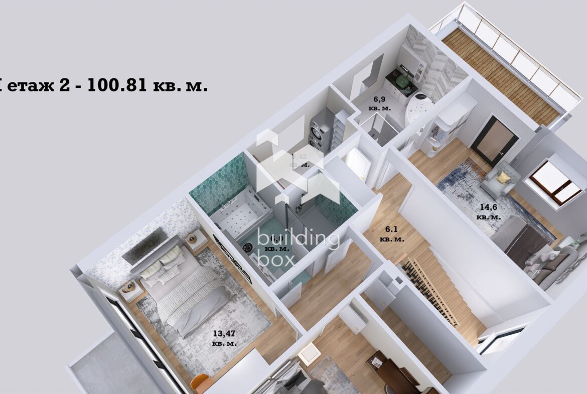 ДВУЕТАЖНА къща в к-с "HARMONY LIVING". - 0