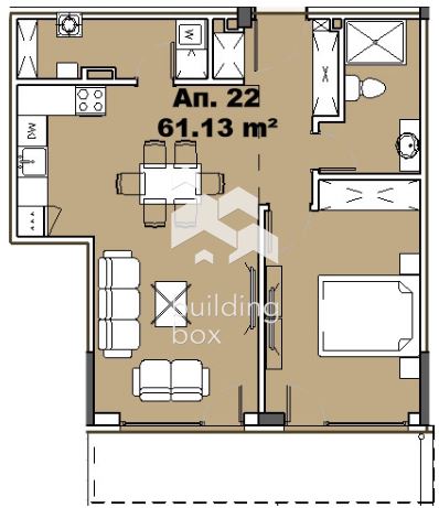 Двустаен апартамент в Княжево - 0