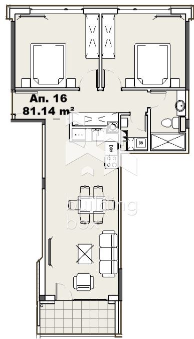 Тристаен апартамент в ж.к. Княжево - 0