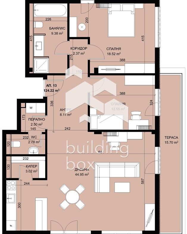 Тристаен апартамент в затворен комплекс в парк с морска панорама - 0