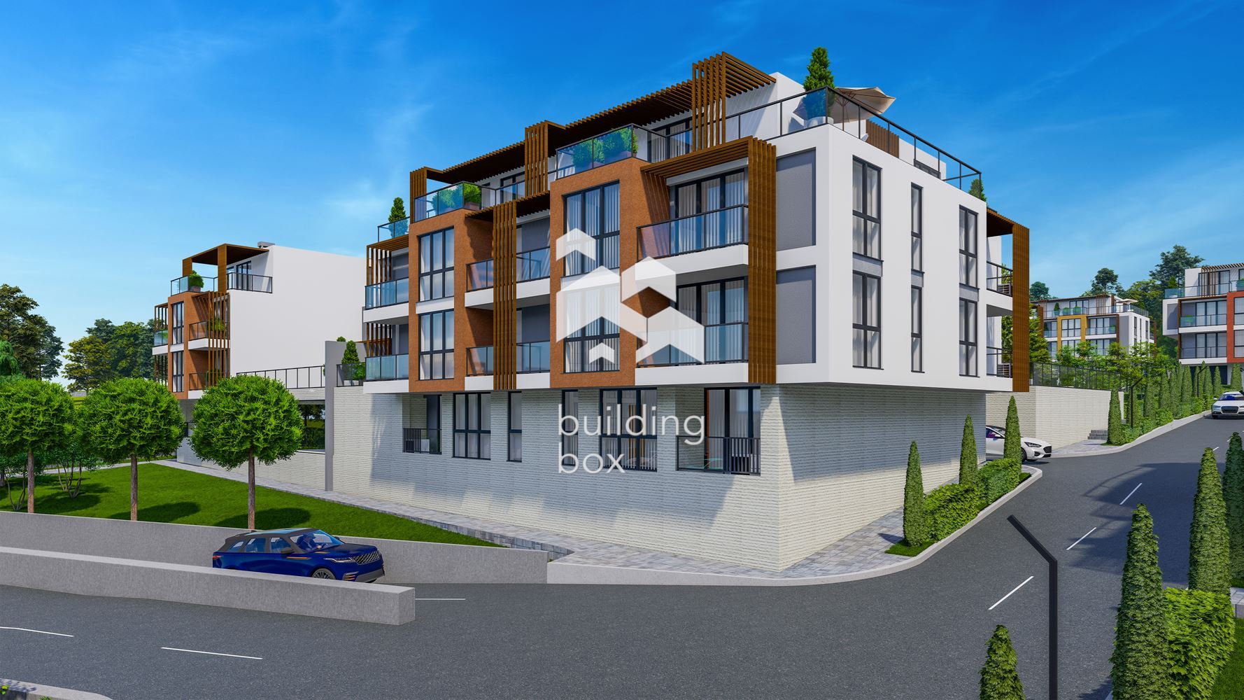 Двустаен апартамент в затворен комплекс в парк с морска панорама - 0