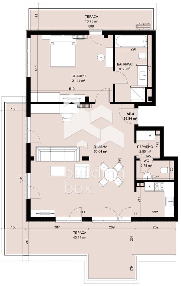 Двустаен апартамент в затворен комплекс в парк с морска панорама - 0