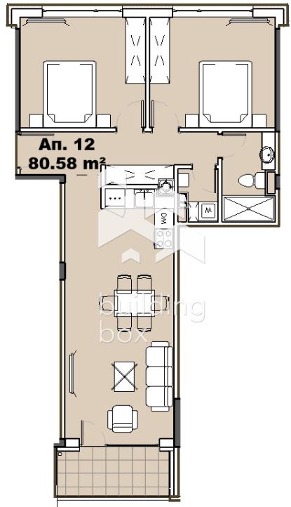 Тристаен апартамент в ж.к. Княжево - 0