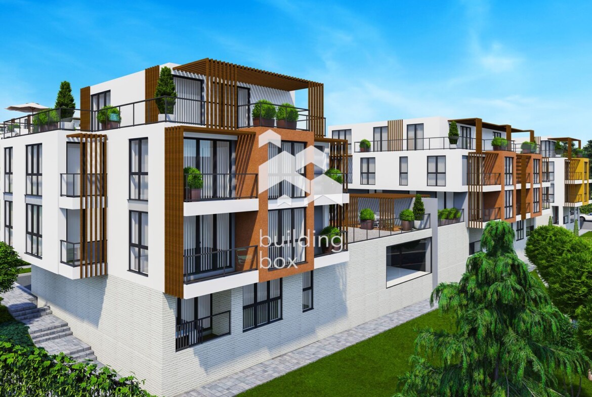 Двустаен апартамент в затворен комплекс в парк с морска панорама - 0