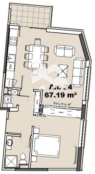 Двустаен апартамент в ж.к. Княжево - 0