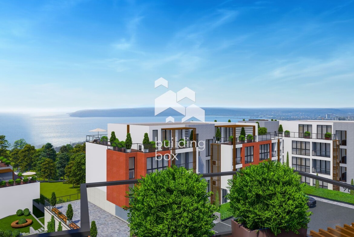 Двустаен апартамент в затворен комплекс в парк с морска панорама - 0