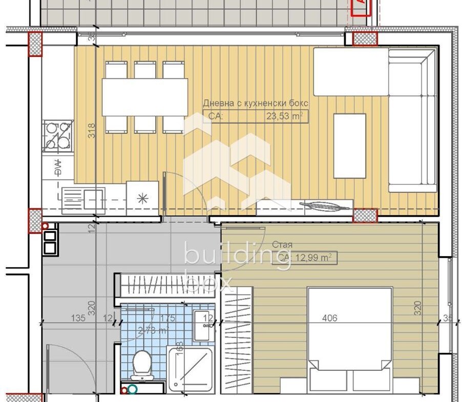 Двустаен апартамент м-т Гърдова глава, кв. Бояна - 0