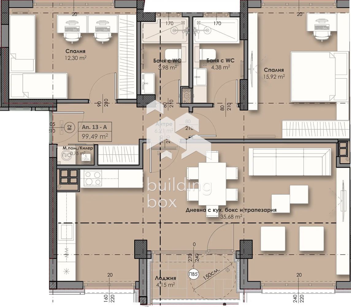 3-стаен - София - 0