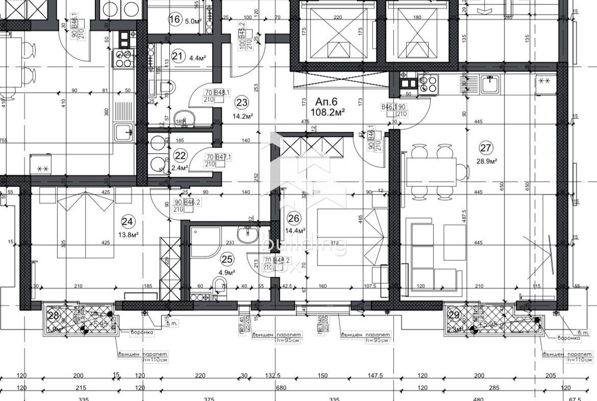 Продава тристаен апартамент - 0