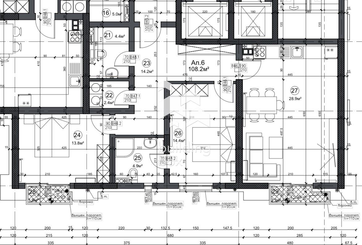 Продава тристаен апартамент - 0