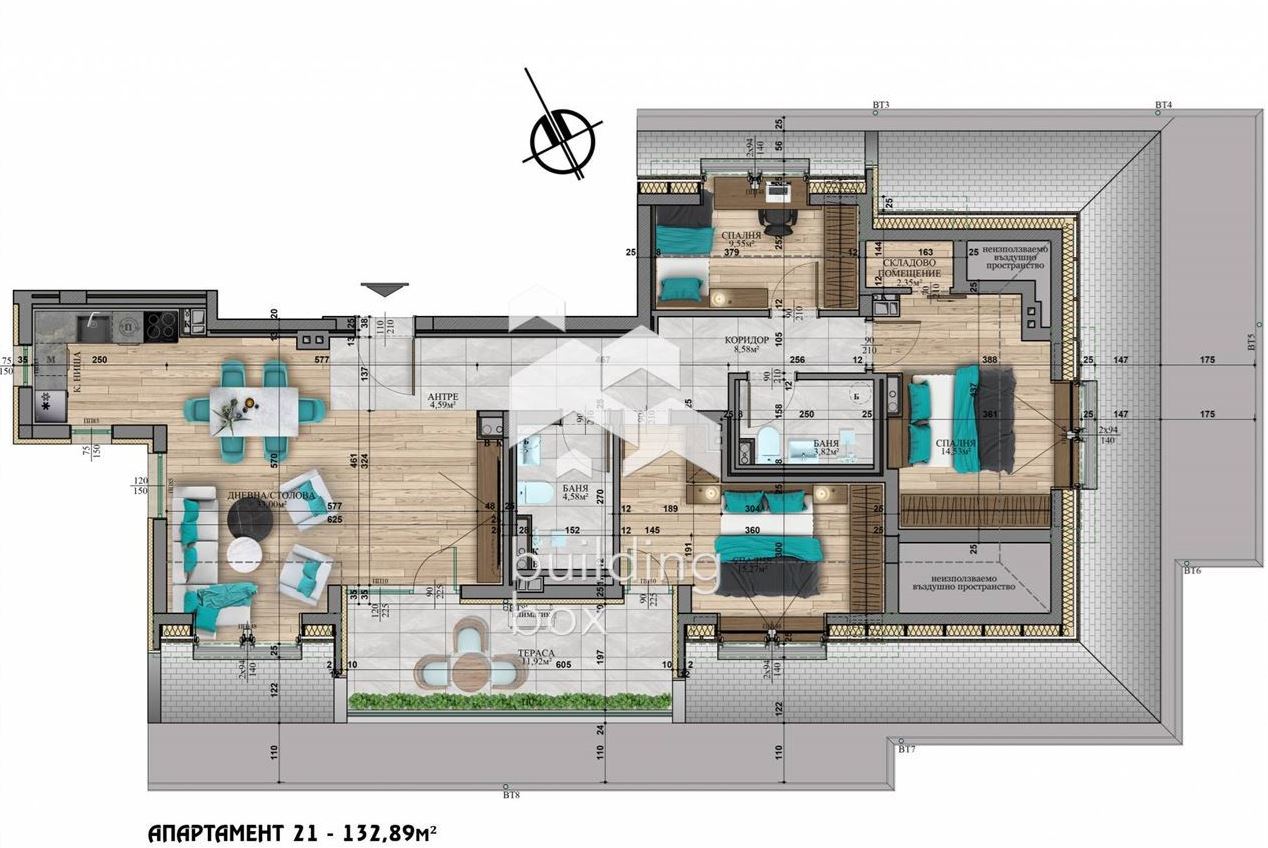 Четиристаен апартамент в кв. Витоша - 0