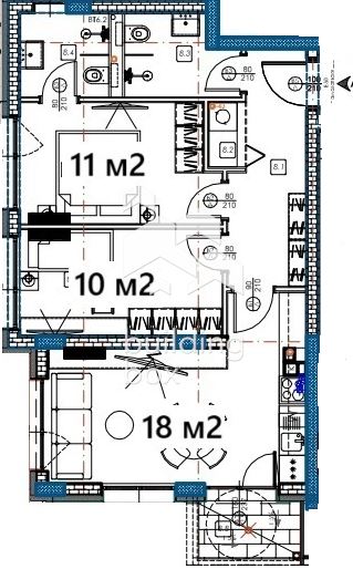 Тристаен апартамент - 0