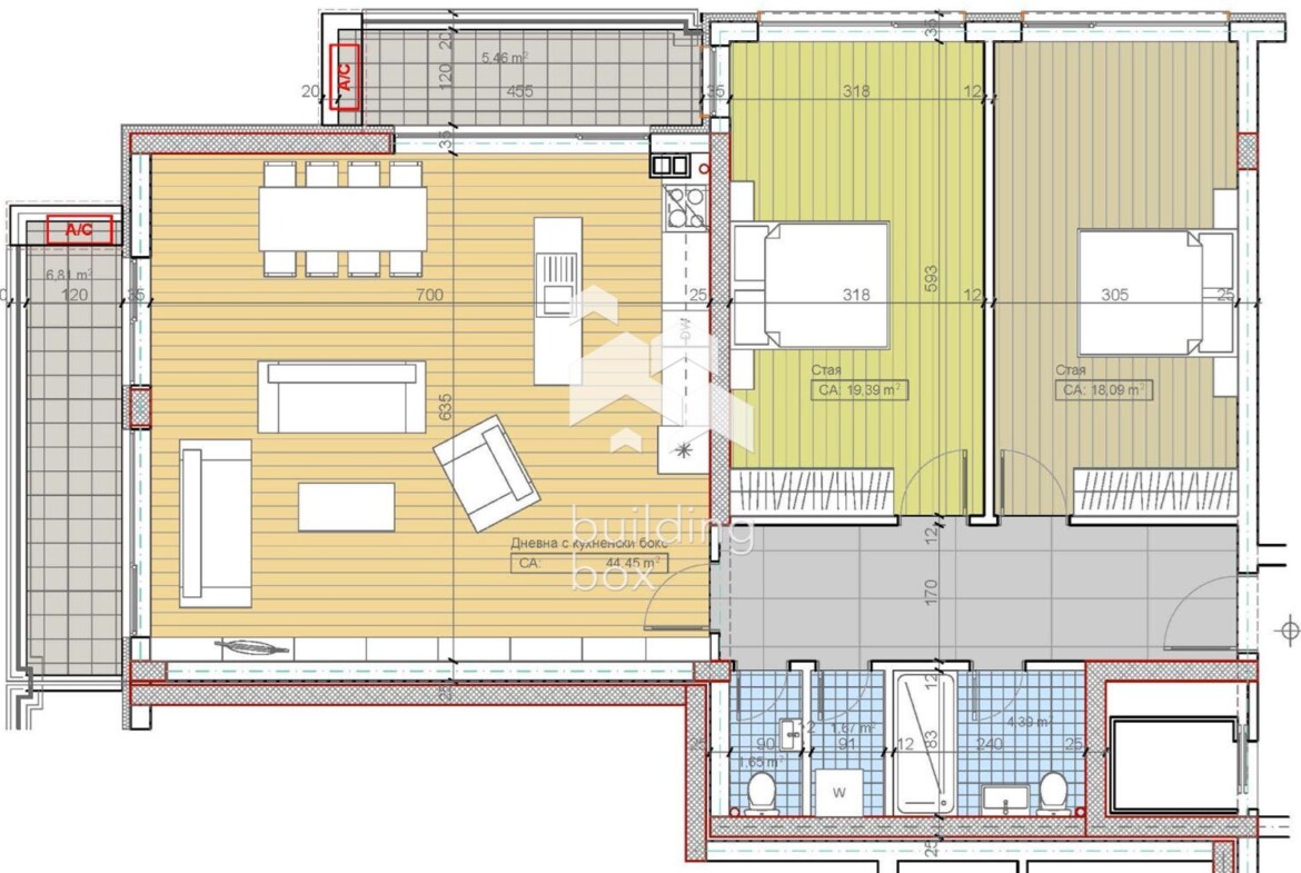 Тристаен апартамент м-т Гърдова глава, кв. Бояна - 0