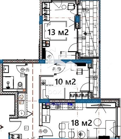 Тристаен апартамент в новострояща се сграда - 0