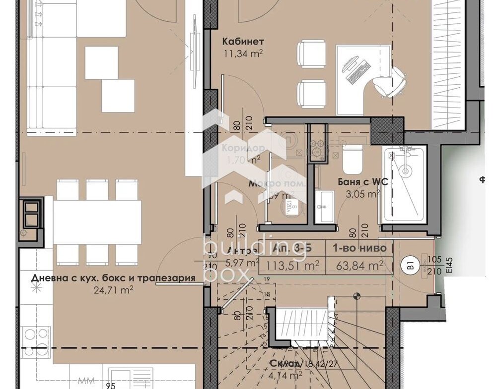 Четиристаен апартамент на метри от метростанция "Ломско шосе" - 0