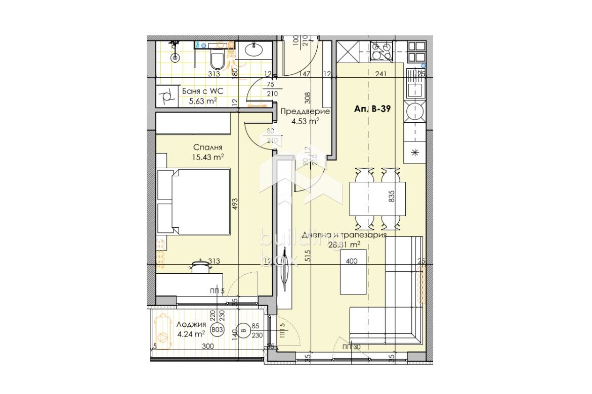 Двустаен апартамент - кв. Кършияка - 0