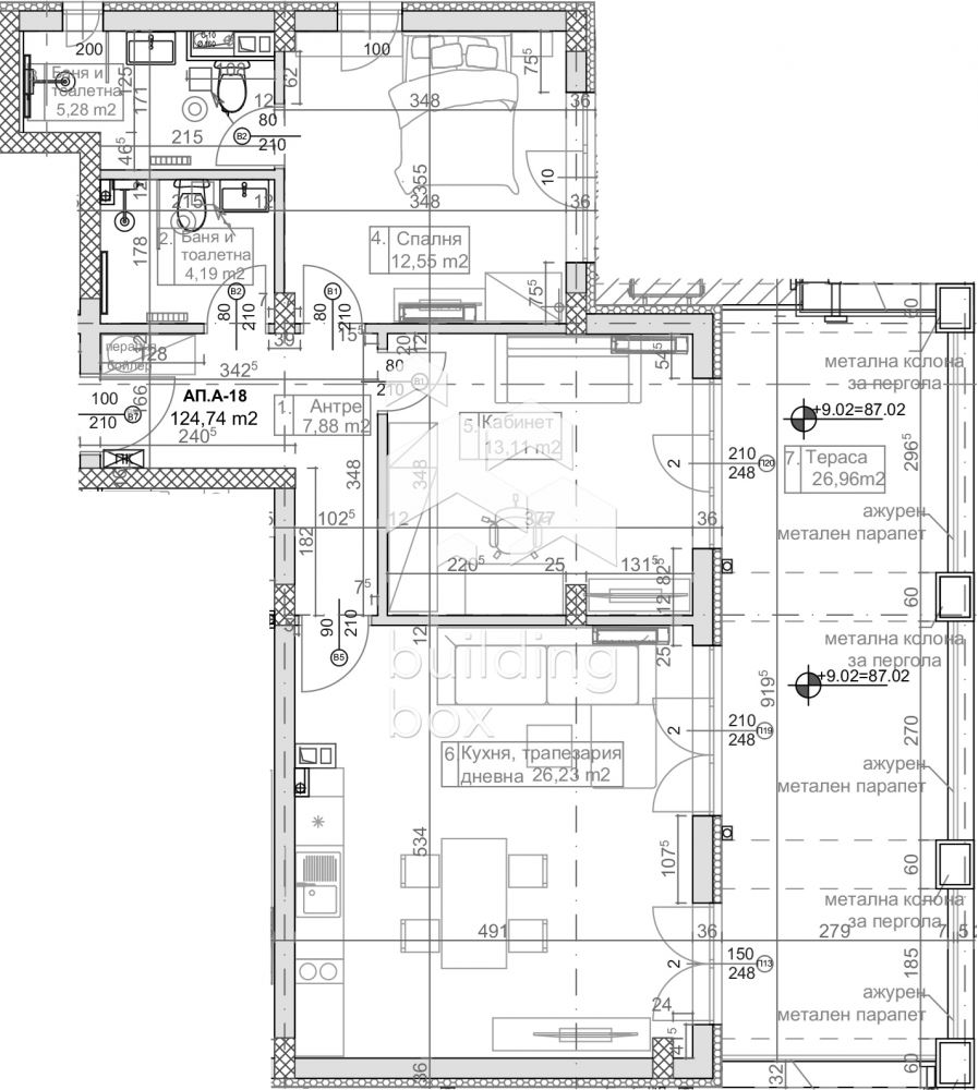 Тристаен апартамент в нова модерна сграда - 0