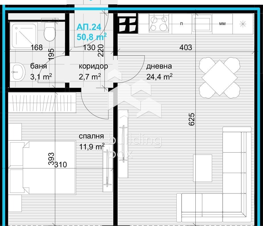 ДВУСТАЕН апартамент, квартал Аспарухово - 0