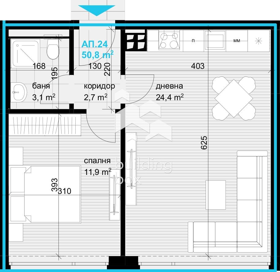 ДВУСТАЕН апартамент, квартал Аспарухово - 0