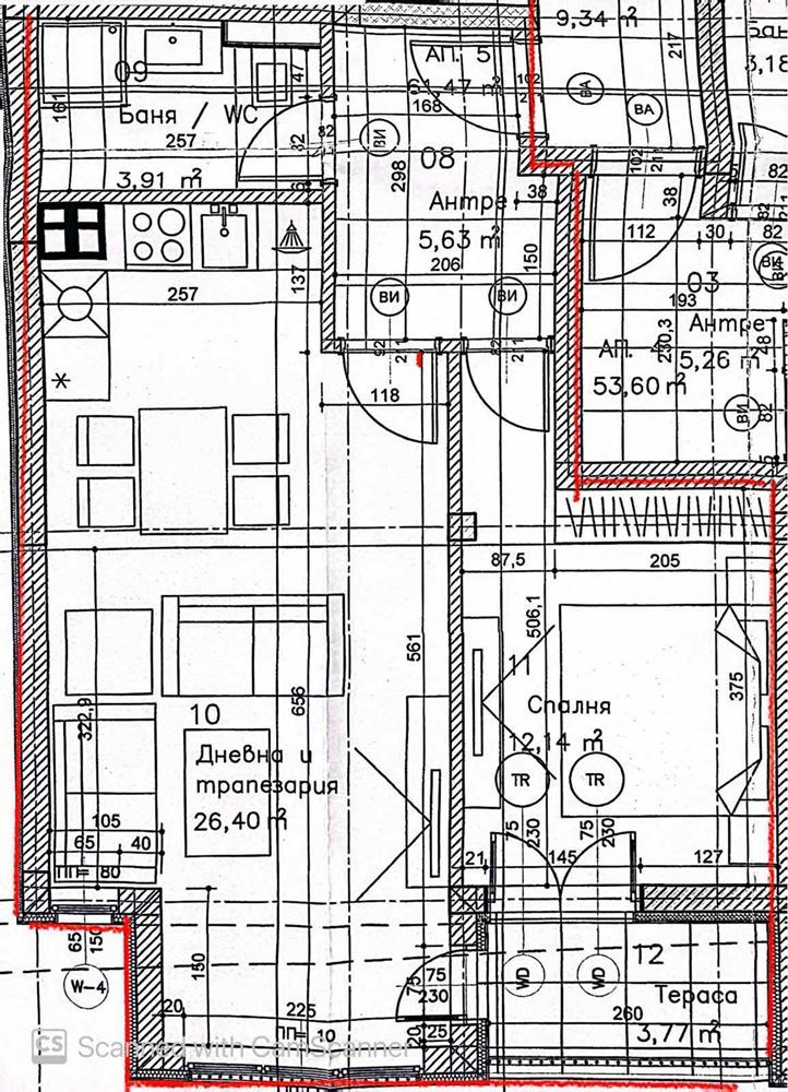 Двустаен апартамент преди АКТ 14 - кв. Коматево - 0