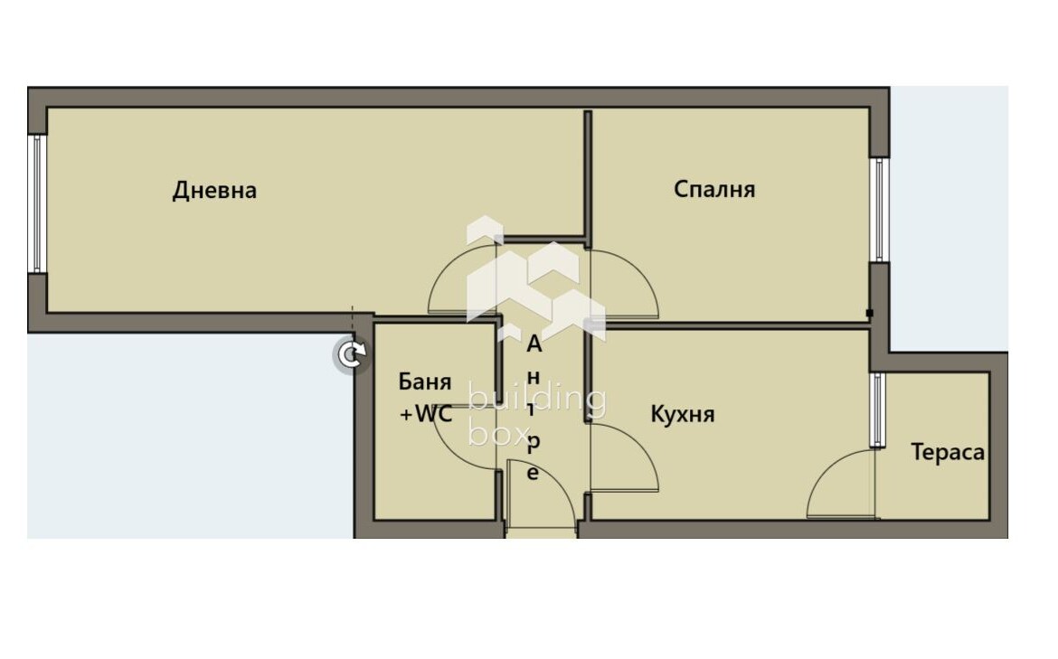 Продава се 2стаен апартамент - Център - Обзаведен ! - 0