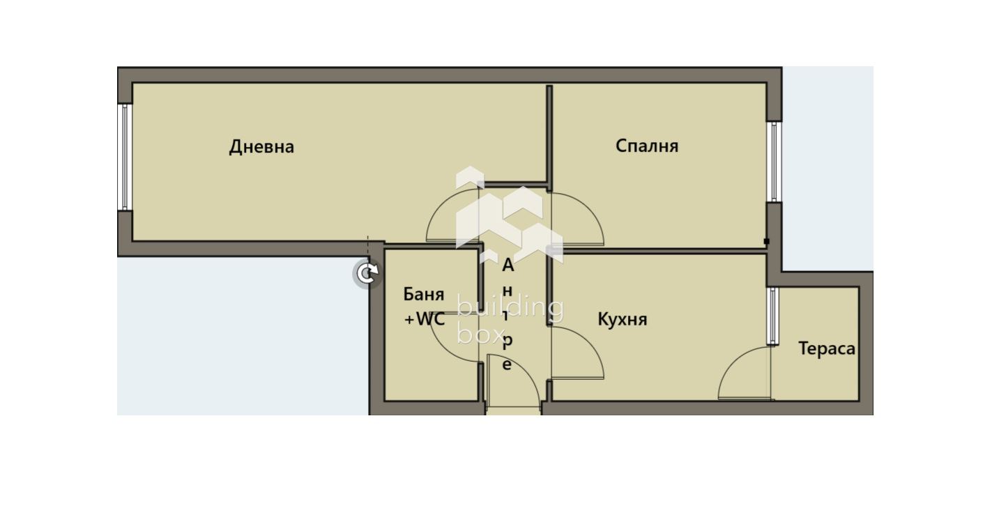 Продава се 2стаен апартамент - Център - Обзаведен ! - 0