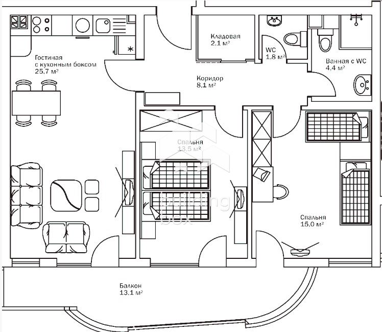 3-стаен - Варна, област, с.Шкорпиловци - 0