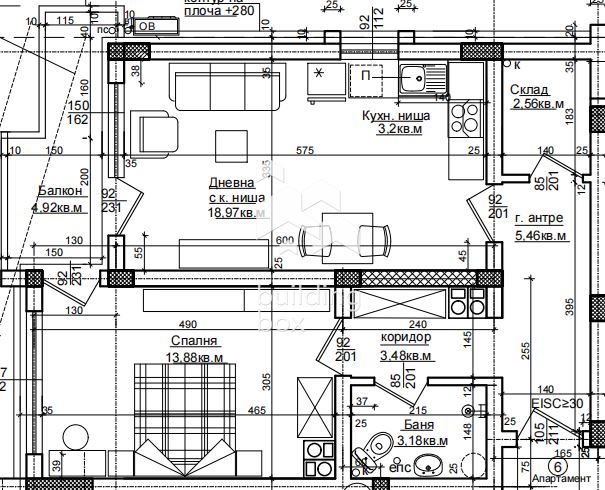 Двустаен апартамент в гр. Хисаря - 0
