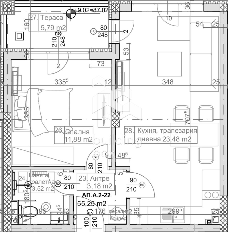 Двустаен апартамент в нова модерна сграда - 0